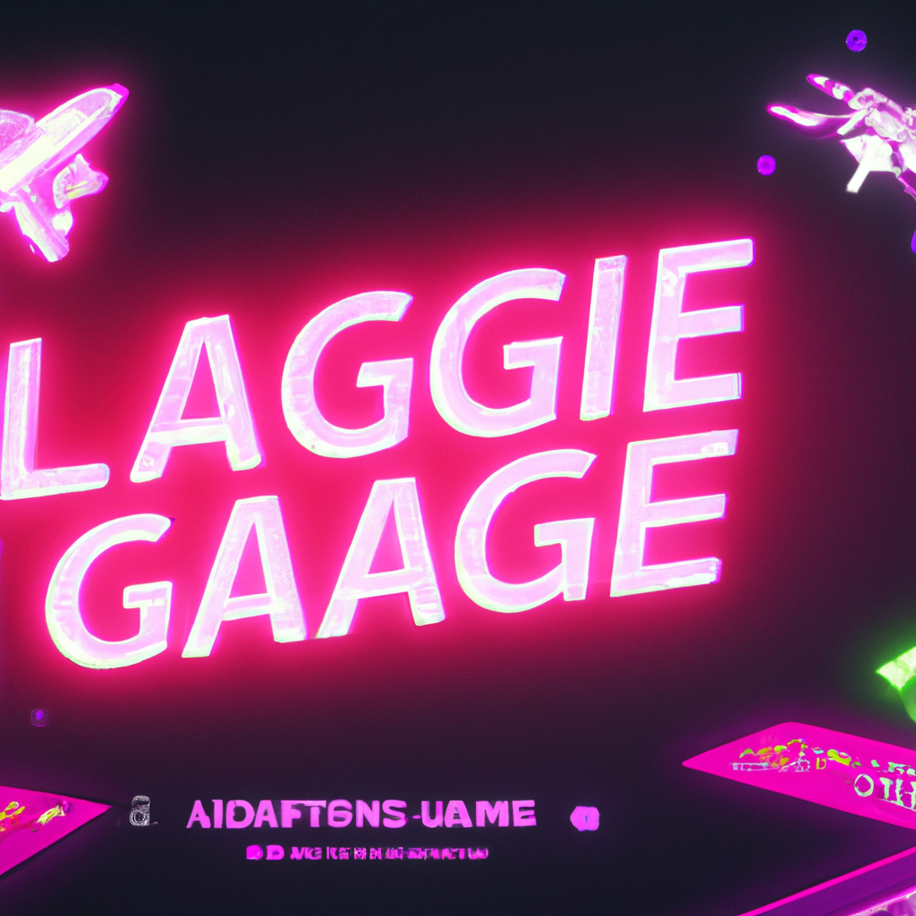 Night-run arcade scene with neon HUD and pixel characters